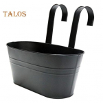 &Uuml;le aia istutuskast Rauast rippuv lillepott R&otilde;dupiirde istutuskast Eemaldatavate konksudega Kodu Aia Aia jaoks Teki piirde Terrassi jaoks valge