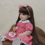55 cm pehmest silikoonist kogu kehaga vin&uuml;&uuml;lm&auml;nguasi Reborn Toddler Girl Nukk Betty elutruu vasts&uuml;ndinud beebi parukas Juuksekingitused lastele M&auml;nguasjad 55cm