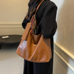 Vintage Commuter K&uuml;ljealune Suure Mahutavusega Kott Naiste Moodne Totes Kott &Otilde;lakott Messenger Kott no pendant pruun