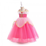 Laste Uinuv Kaunitar Ailo printsessikleit Cosplay kost&uuml;&uuml;m rihmadega SMR058-Pink