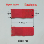 Large 2-Button Elastic Bra Extender, Stainless Steel, 3.8 cm Width Stainless Steel Unpackaged