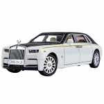 Uus 1/24 Skaala Phantom Limusiin Sulamist Valatud M&auml;nguauto Mudel Simuleeritud Heli Valgus Tagasit&otilde;mmatav Metallist Poiste M&auml;nguasi Laste Kingitus Kollektsioneeritav Dekoratsioon valge