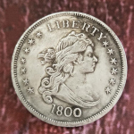 1800. aasta Ameerika kotka m&auml;lestusm&uuml;nt Ameerika &Uuml;hendriikide m&uuml;ntide suveniiride pidukingitused poistele, t&uuml;drukutele, t&auml;iskasvanutele