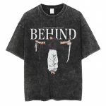 Anime Prindiga Streetwear Vintage Pestaudud T-s&auml;rk Meestele Harajuku Manga Graafilise Prindiga Gojo Happe Pesuga Topid T-s&auml;rk &Uuml;lem&otilde;&otilde;duline S