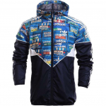 Adidas Originals Elustiil Vabaaja Seeria Kootud Kapuutsiga T&auml;hetr&uuml;kiga Jakk Meeste Jakk Must AJ6976 XL