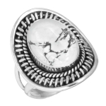 925 Sterling H&otilde;be S&otilde;rmus Naised V&auml;&auml;riskivi K&auml;sit&ouml;&ouml; Ehted Uusaasta Kingitus Hull Pits Ahhaat Dalmaatsia Dendriit Opaal Eudialiit Howliit K2 Jaspis Solitaar 6.5