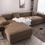 &Uuml;hev&auml;rviline elastne diivani kate Spandex kaasaegne pol&uuml;estrist nurgadiivan Diivan Slipcover tooli kaitsja elutuba 1/2/3/4 istekohaga 1pc 3-seat 190-230cm