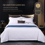 Luksuslik valge hotellistiilis harjatud linane 4-osaline voodipesukomplekt: Tekikott, Voodilina, Vormilina Single Pillowcase