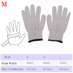 1 paar juhtivaid h&otilde;bekiust elektroodkindaid padjad elektroteraapia massaaž M