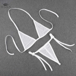 2 tk Komplekt Bikiinid Ekstreemne G-string Nartsissistlik Mini Thong Bikiinid Seksikas Pisike Naiste Ujumisriie Kolmnurkne Eksootiline Ujumiskost&uuml;&uuml;m One size