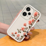 Pehme silikoonist ruudukujulise redeliga printimismustriga telefoni korpus, t&auml;iskaanega kaamera p&otilde;rutuskindel kaitse kummist &uuml;mbris Xiaomi Redmi jaoks Xiaomi Poco M7 Pro 5G valge