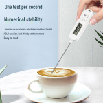 Waterproof Digital Grill and Food Thermometer with Built-in Magnet Food Thermometer White 0713