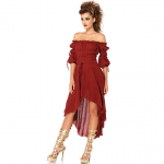 Vana-Kreeka Muusa Vintage Disko Kleit, Lava Kleit Esinemiskost&uuml;&uuml;m Festival Rooma Tantsukleit XXL tumepunast v&auml;rvi