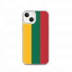 Coque iPhone - MARQUE - iPhone 13 - Drapeau de la Lituanie - Silikoonist supp - Design l&eacute;ger