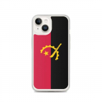 Coque pour iPhone - Drapeau de l'Angola - iPhone 14 - Silikoonist supp - Design fin et l&eacute;ger