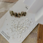 100 tk Mini Star Nail Diamond Segasuuruses sulamist T&uuml;drukute K&uuml;&uuml;nte Charm Nail Art Dekoratsioon Isetehtud aksessuaar Stereoskoopiline