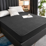 Veekindel paksenenud madratsikate tepitud lateksmadrats voodikatted padjad nahas&otilde;bralikud pinguldatud lehed kattepleedid 150/160/180x200 100x200x30cm must