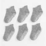 6 paari beebi sokid armsad libisemisvastased laste sokid poistele t&uuml;drukule puuvillased sokid L