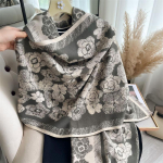 Luksuslik talvine ka&scaron;miirsall naistele Disain Soe pashmina tekk pont&scaron;o sallid naiste &scaron;all m&auml;his paks foulard bufanda