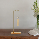 Base Stand for Hanging Brushes And Necklaces in A Wooden Design