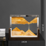 P&auml;hklipuidust raamiga liivamaastik liikuv liivakunst pilt voolav liiv 3D liivakell ruudukujuline voolav liiv maal kontor kodu dekoor kingitused