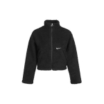 Nike &uuml;hev&auml;rviline fliisist k&otilde;rge kraega jakk naistele jakid Must CU6640-010 L