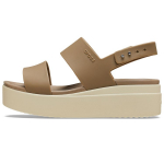 Crocs Brooklyn Paksude Taldadega Kiiluga Spordisandaalid Naiste Sandaalid Pruun Valge 206453-2YI 36-37