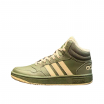 Adidas Hoops S&uuml;nteetilisest Nahast Mugavad Libisemiskindlad Soojad Keskmise K&otilde;rgusega Laste Tossud Laste Tossud Rohelised IH7895 35&frac12;