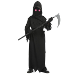 Halloweeni Lapsed Lapsed Hirmutav Punase Silmaga Surmaingel Kost&uuml;&uuml;m Sirp Vaim Tume S&otilde;numitooja Vaimu Kost&uuml;&uuml;mikomplekt XL black