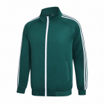 Kevad- ja s&uuml;gis meeste spordikost&uuml;&uuml;m kolme triibuga, vabaaja pikkade varrukatega jakk, suur suurus, trendikad spordiriided 5XL roheline