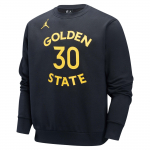 Jordan X NBA koost&ouml;&ouml; Courtside Golden State Warriors Stephen Curry 30 Vabaaja fliisist &uuml;mmarguse kaelusega dressipluus Meeste dressipluus Must FV8669010 S