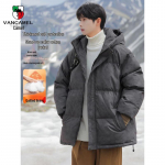 VANCAMEL Men's Hooded Puffer Jacket XL