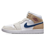 Air Jordan 1 Mid Valge Khaki Sinine Void Meeste Tossud Team-Red DO6726-100 40.5