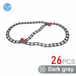 Laste Rongir&ouml;&ouml;pa Tarvikud Suured Ehitusklotsid DIY Raudtee M&auml;nguasjad Suured Klotsid &Uuml;hilduvad Duploed STEM Hariduslik Kingitus V&auml;ikelastele