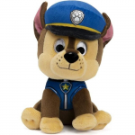 PAT PATROUILLE - PELUCHE 15 CM CHASE Paw Patrol Gund - 6058437 - peluche douce et lavable d&egrave;s 12 mois pruun