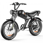 Elektrijalgratas EMOKO C93 20 1000W Mootor 48V 20AH Maksimaalne S&otilde;iduulatus 80km Kandev&otilde;ime 150kg T&auml;ielik Amortisatsioon Must Black Seats must