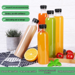 500 ml l&auml;bipaistev &uuml;hekordne plastpudel vee, jookide, mahla, piimatee jaoks 500ml White Cap (45 pcs) Food Grade