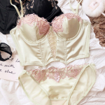 Mood Naiste Aluspesukomplekt Prantsuse Seksikas &Uuml;li&otilde;huke Tihe Rinnahoidja Suvine &Otilde;&otilde;nes Rinnahoidja Pitsi Tikand Pesu P&uuml;ksikud Intiimpesu Komplekt M roheline