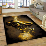 V&auml;rvilised nootid Muusikamuusika Koomiksite vaibavaip kodu elutuppa magamistoa diivani uksemati sisekujundus, lasteala vaip libisemiskindel matt 70x100cm