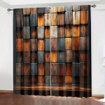 2 tk Mitme tekstuuriga plokk-pleedtr&uuml;kiga kardinad, torutasku kardinad, Kodu kaunistamine, Toa kaunistamine 14Wx39L(35x100CM)x2