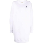 Polo Ralph Lauren Ss22 Logoga Tikitud Pikkade Varrukate Kleit Naiste kleidid Valge 211856683-001 S