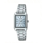 Casio - Roostevabast terasest korpus ja rihm Naiste kvartskell LTP-V007D-2E valge