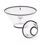 Collier de protection transparent - KVP - R&eacute;glable - Imperm&eacute;able - Convient au cou de 15 &agrave; 25 - Plastique