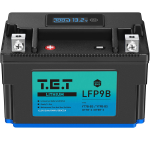 T.E.T LFP9B &Uuml;likerge Li-FePO4 YT9B-BS / YT7B-BS &Uuml;hilduv 5Ah 300CCA 64.0Wh BMS LFP9B