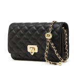 Teemantkujuline &uuml;he&otilde;lapaneeliga crossbody kott, Moodne v&auml;ike ruudukujuline kott, Stiilne ja mitmek&uuml;lgne ketiga kott naistele One Size must