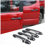 ABS Carbon fiber Exterior Side Door Handle Cover Trim For Toyota Tacoma 2015-22
