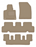 Dywaniki samochodowe welurowe do: Citroen C4 Grand Picasso II minivan 7 os&oacute;b (2013-2019) beżowe
