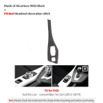BMW F20 F21 F22 F23 jaoks Valmistatud Alcantara-st Auto Sisekeskkonna Keskpaneeli Multimeedia Nuppude Paneeli Liist Performance Kleebise Tarvikud Black 9002 RHD B