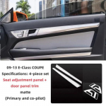 Carbon Fiber Car Interior Door Handle Panel Strips Cover Trim for Mercedes Benz E Class Coupe W207 C207 E200 e260 E350 Accessory h&otilde;be