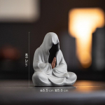 Zenist inspireeritud Buddha kaunistused, keraamilised kujukesed, loominguline kodu, &otilde;ppekaunistus, teetseremoonia, lauakaunistus